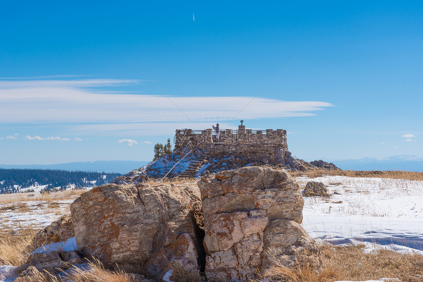 药弓森林沿雪岭风景道的观测点图片