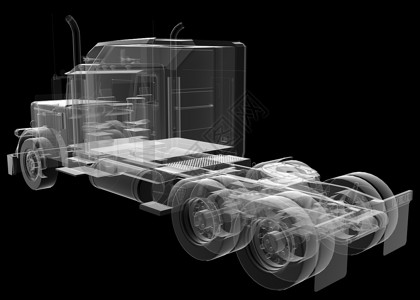 隔离透明卡车图片