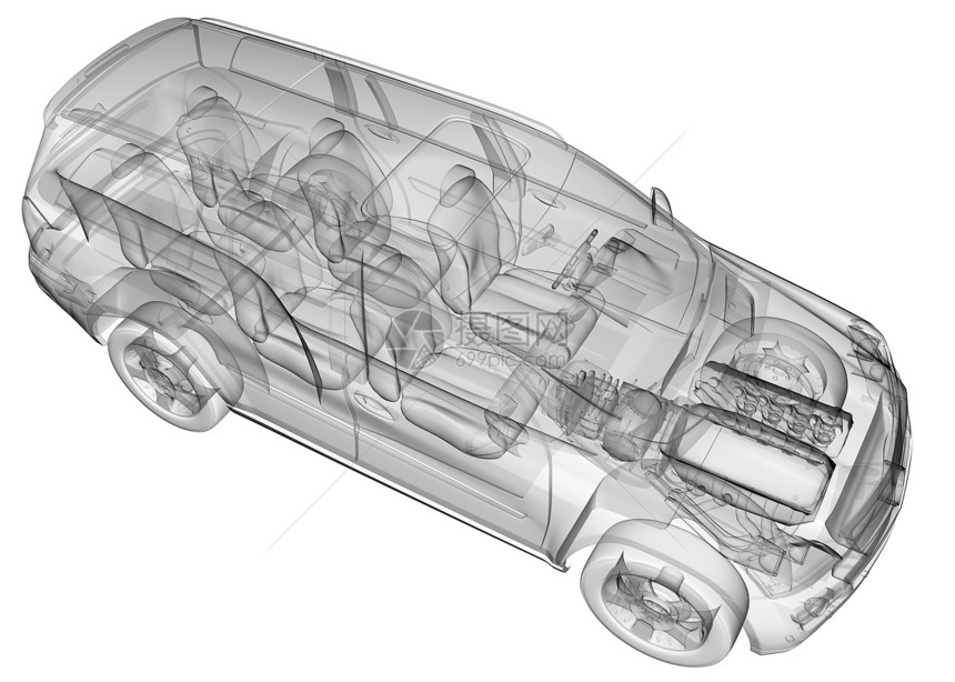 隔离透明汽车图像图片