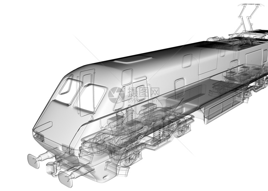 透明列车图像图片