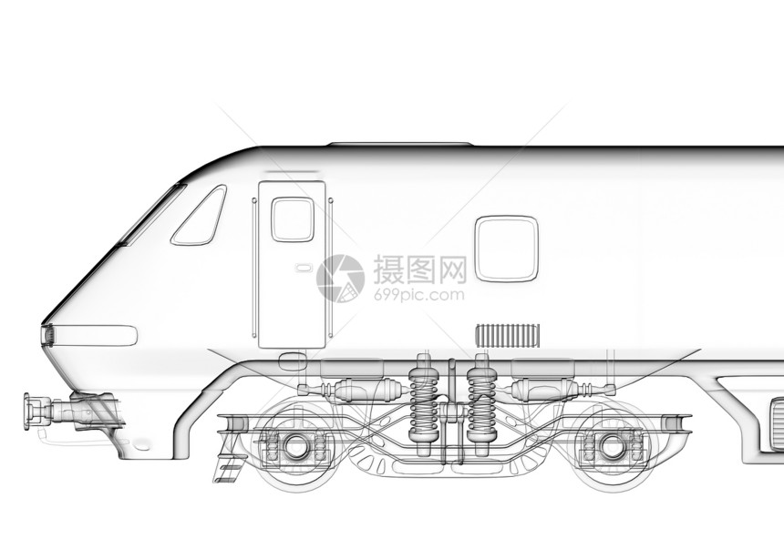 透明列车图像图片