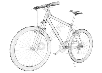 隔离透明自行车图像高清图片
