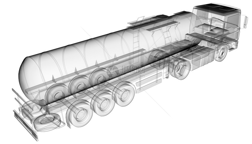 隔离透明油罐车图片