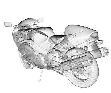 透明隔离运动摩托自行车背景图片