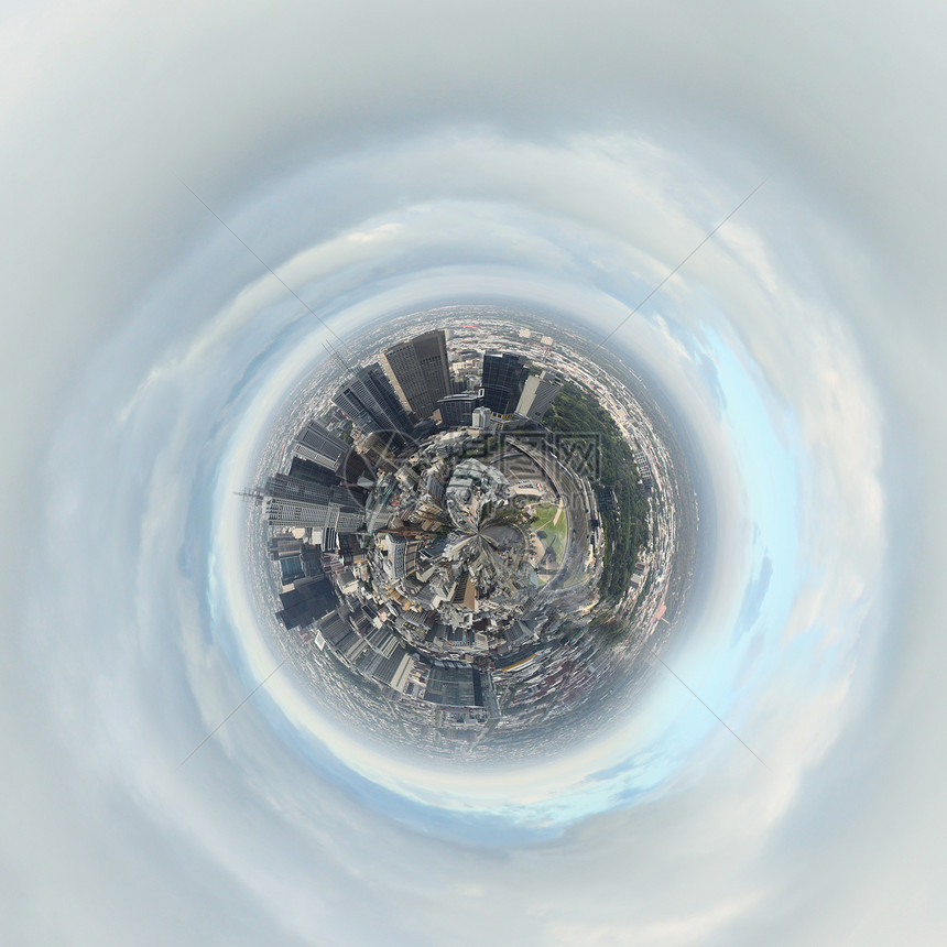 地球上城市天空背景下图片