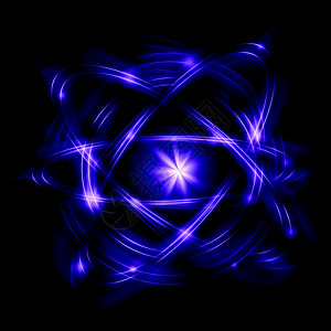 原子图像彩色原子电子的图像物理背景图片