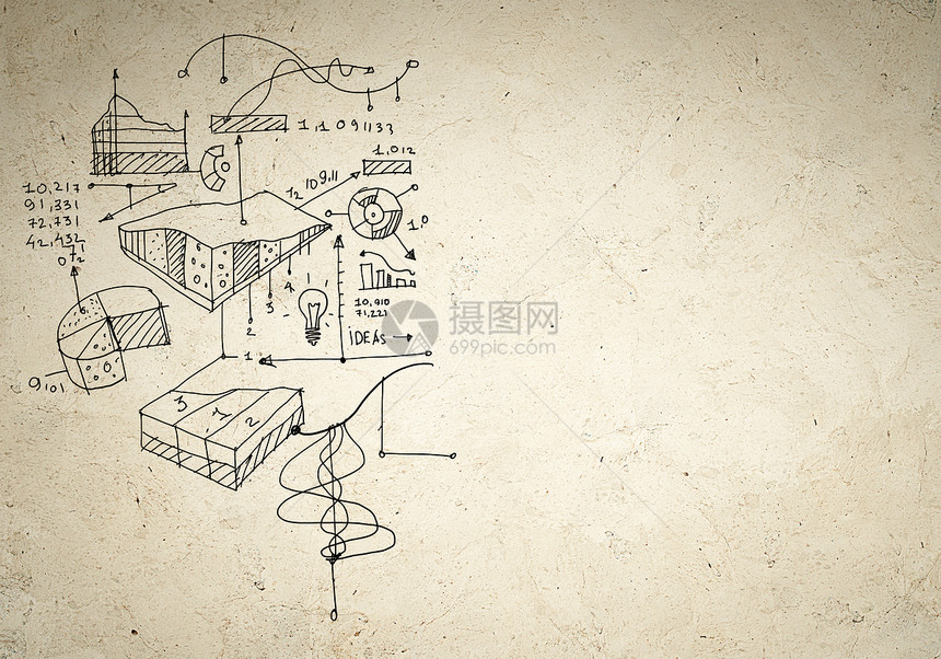 商业背景形象商业背景图像与绘制的想法图片