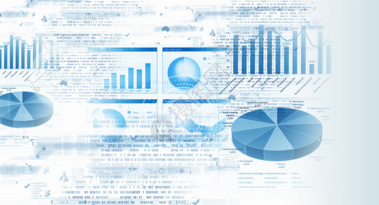 商业数字背景企业财务背景形象与利润收益图片