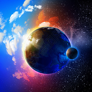 带红斑的星球地球地球行星的图像拯救们的星球这幅图像的元素由美国宇航局提供的背景