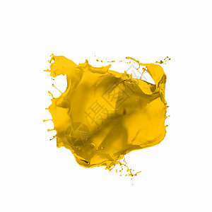 飞溅的黄色油漆背景图片