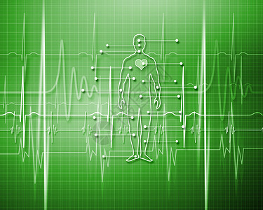 心脏跳动图片彩色背景上的图像图片
