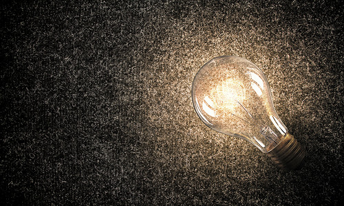 材料表的灯泡功率能量与璃发光灯泡O背景图片