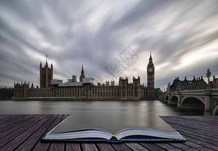 大本伦敦威斯敏斯特议会大厦的景观形象图片