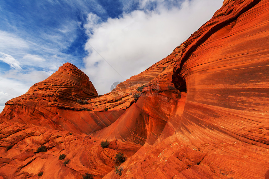 美国犹他州的砂岩地层图片