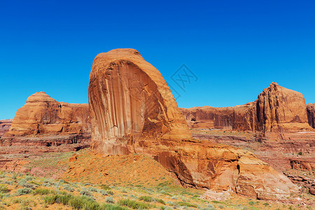 美国犹他州的砂岩地层高清图片