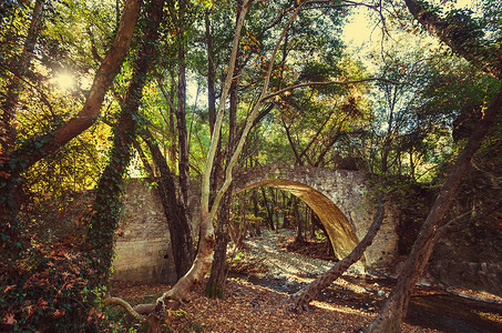 塞浦路斯中世纪威尼斯桥高清图片