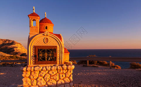 塞浦路斯的小教堂h高清图片