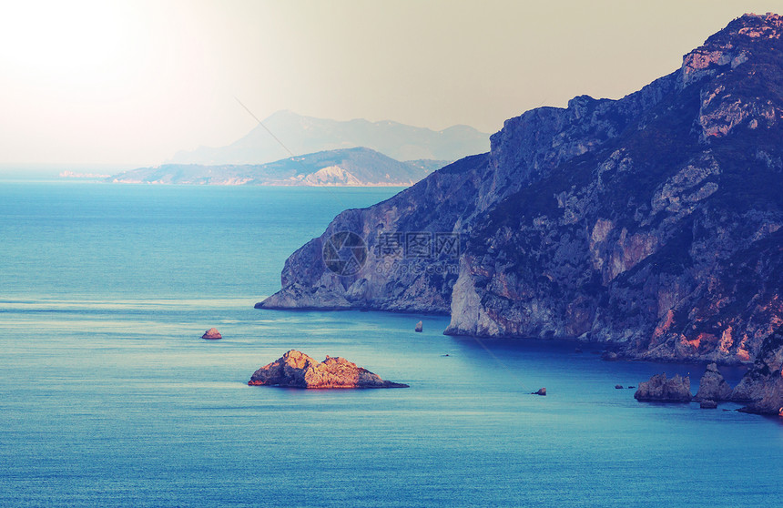 希腊的科孚岛景观图片