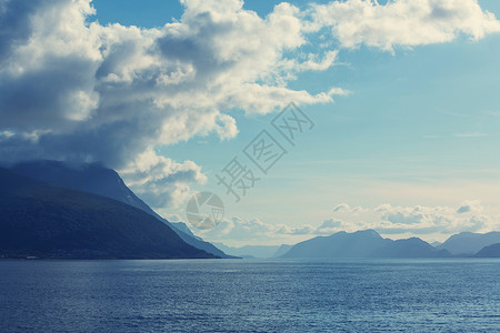 挪威北部的景观高清图片