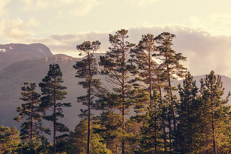 挪威风景背景图片
