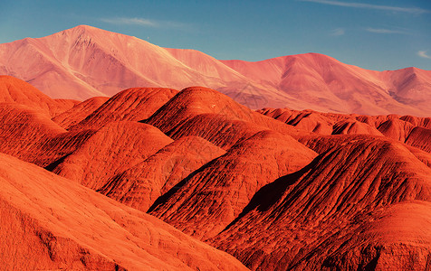 山地高原拉波纳,阿根廷北部高清图片