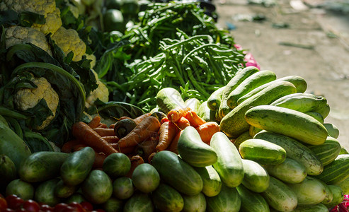 市场上的蔬菜图片