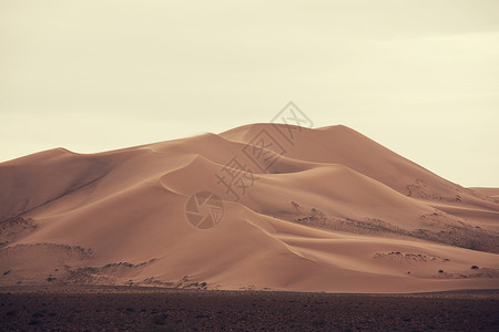 戈壁沙漠的沙丘背景图片