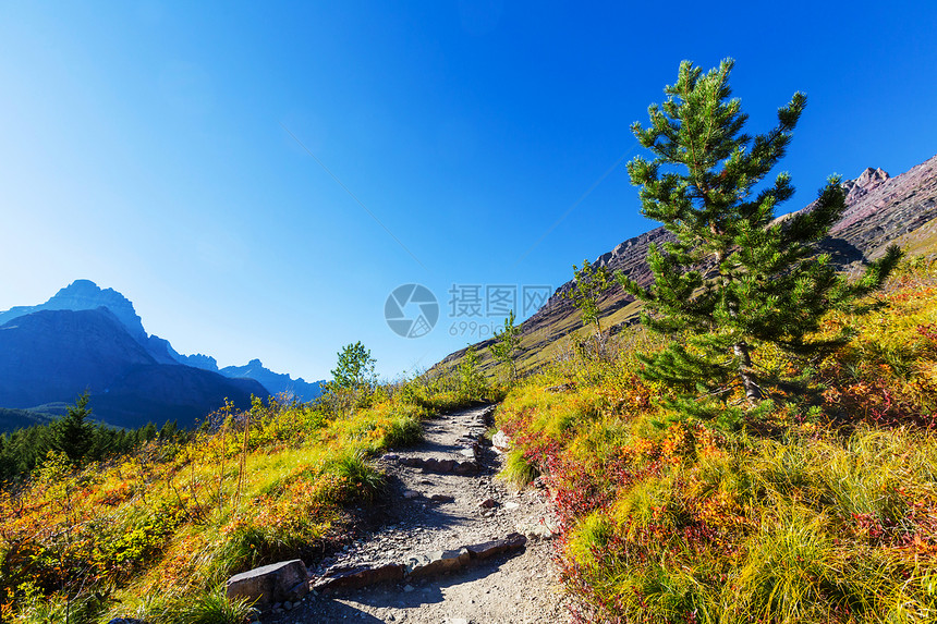 风景如画的冰川公园,蒙大,美国图片