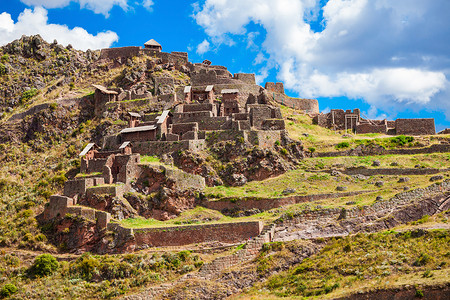 卡拉卡萨秘鲁皮萨克的城堡图片