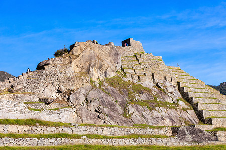 马丘比丘个15世纪的印加遗址,位于秘鲁库斯科地区高清图片