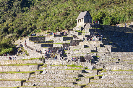 马丘比丘个15世纪的印加遗址,位于秘鲁库斯科地区高清图片