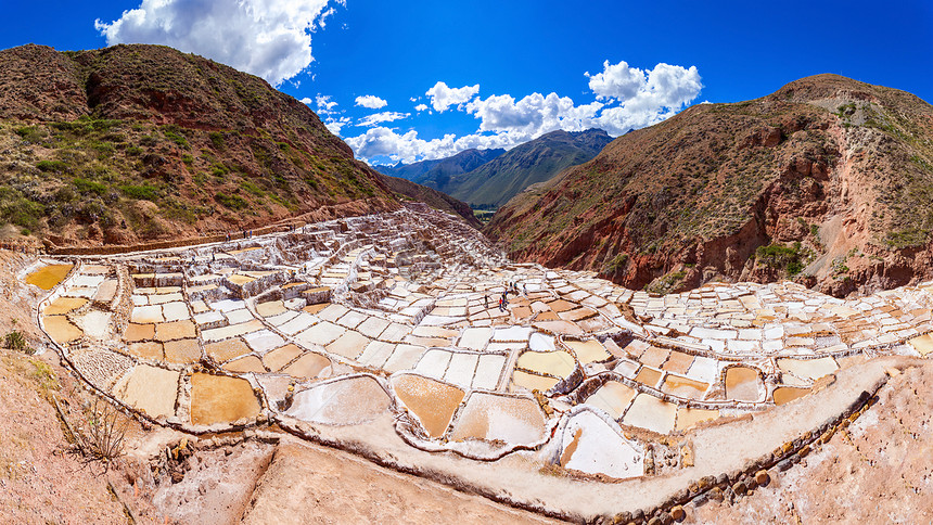 秘鲁库斯科附近的SalinasdeMaras盐矿图片