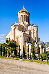 比利斯三教堂比利斯三教堂位于格鲁吉亚比利斯高清图片