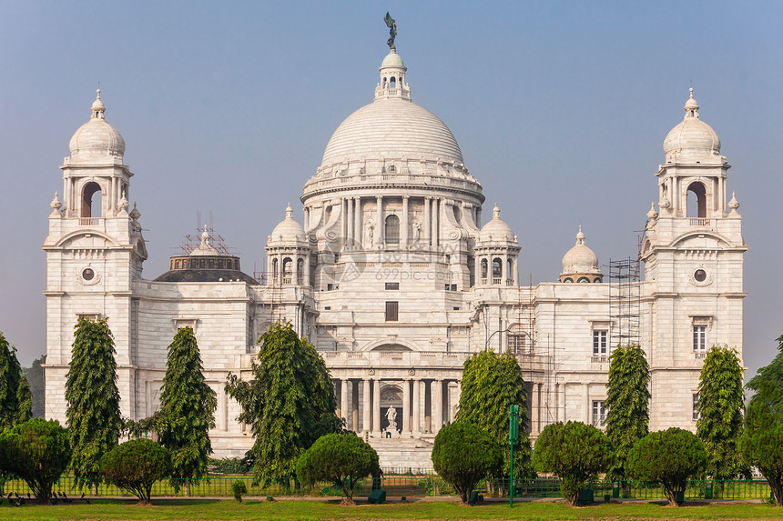 维多利亚纪念馆座英国建筑,位于印度孟加拉西部的加尔各答图片