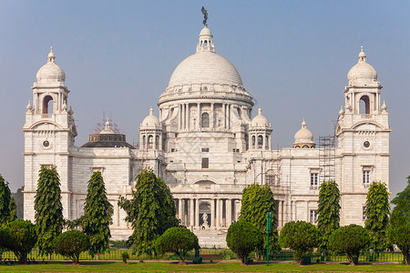 维多利亚纪念馆座英国建筑,位于印度孟加拉西部的加尔各答图片