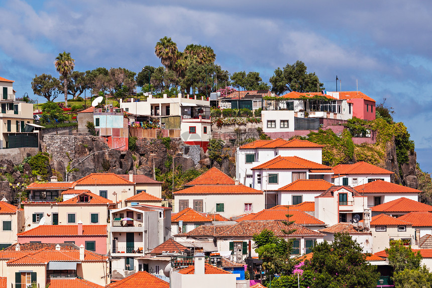 卡马拉德洛波斯葡萄牙马德拉中南部海岸的个城市图片