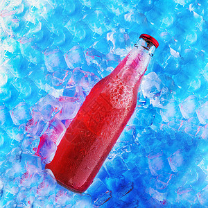 醇类冰味的饮料的瓶子背景