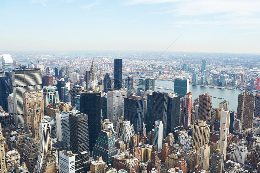 曼哈顿的城市景观景观,纽约市,美国图片