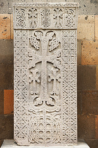 酸蚀美嗪喀喀,亚美尼亚神的十字石背景