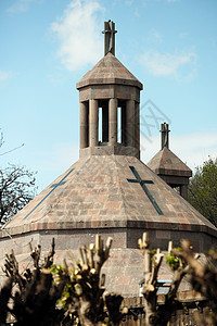 亚美尼亚语亚美尼亚的蚀刻米亚津修道院背景