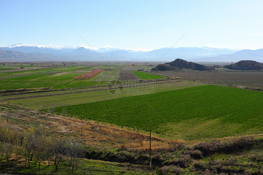 亚美尼亚山脉的山谷景观图片