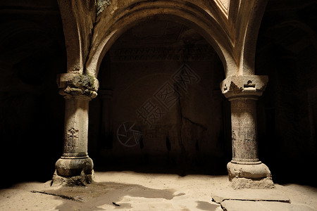 亚美尼亚山区的古寺院格哈德成立于4世纪高清图片