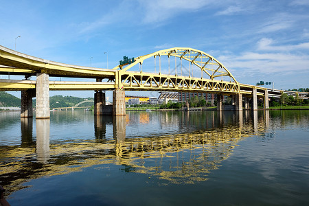 宾夕法尼亚州匹兹堡的桥没品牌名称版权象高清图片