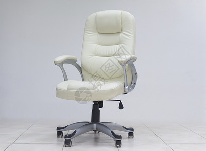 现代白色办公椅家具空的启动业务图片