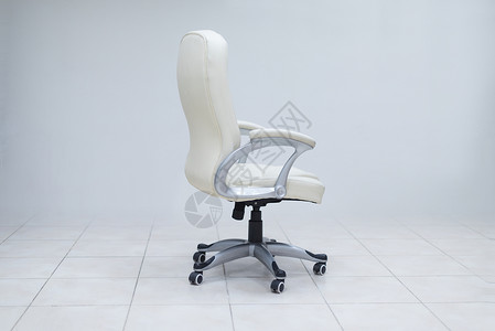 白色糠疹现代白色办公椅家具空的启动业务背景