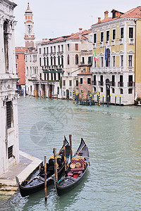 威尼斯平底船建筑学房子高清图片