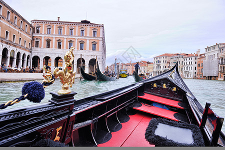 泻湖威尼斯历史意义的城市景观高清图片