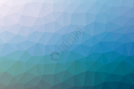 蓝色三角形边框三角形多边形的低多色彩抽象几何背景背景