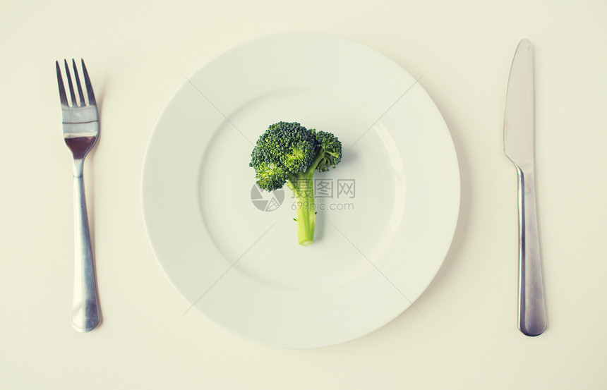 健康的饮食,饮食,素食烹饪西兰花盘子里图片