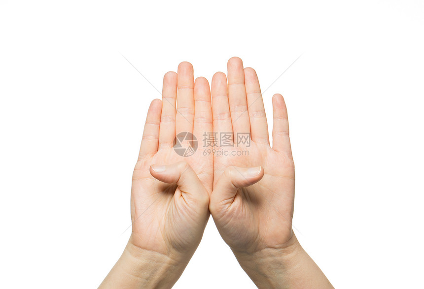 手势,人身体部位的特写两只手八个手指图片